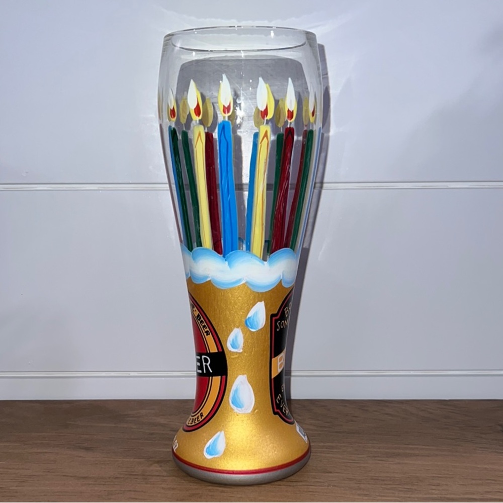 🛍️ 3 for $20 🛍️ - Lolita Hand Painted Pilsner Tall Beer Glass “22 oz - Picture 4 of 7